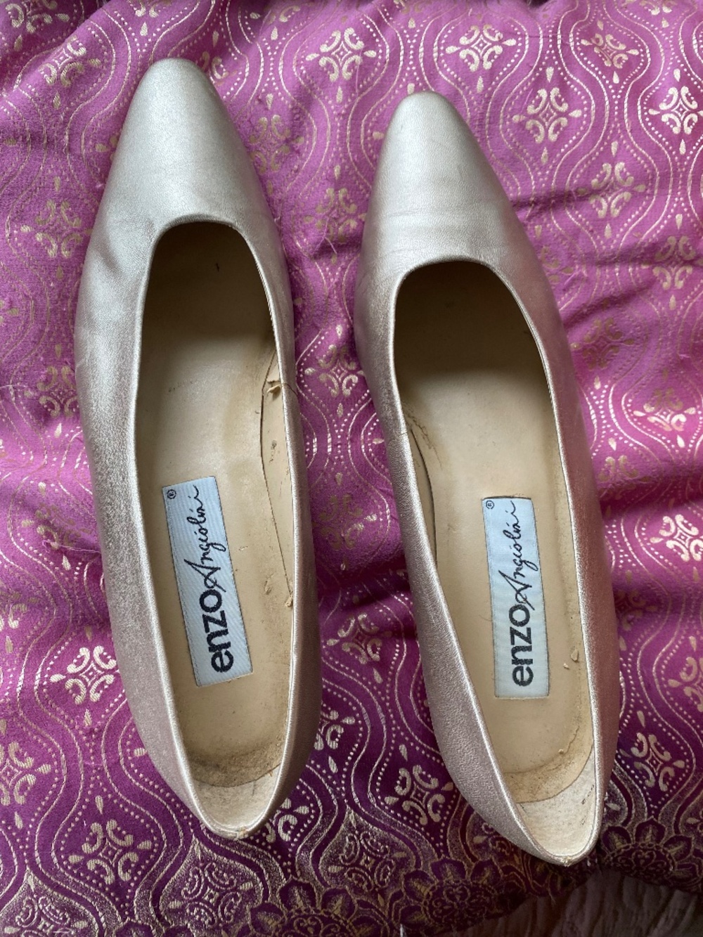 Enzo Angiolini gold pumps, size 8N